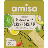 Asien Kiks, Knækbrød & Skorper Amisa Organic Gluten Free Protein Lentil Crispbread 100g