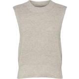 Only Uld Overdele Only Paris Knitted Waistcoat - Pumice Stone