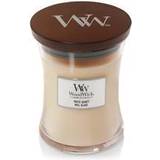 Woodwick Paraffin Lysestager, Lys & Dufte Woodwick White Honey Medium Duftlys 275g