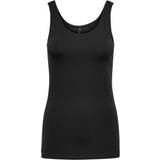 16 - Dame T-shirts & Toppe Only Basic Tank Top - Black
