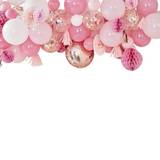 Festartikler Ginger Ray Decor Blush and Peach Balloon and Fan Garland Party Backdrop Pink/Rose Gold/White