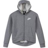 Fleece Sweatshirts Nike Older Kid's Sportswear Club Fleece Full Zip Hoodie - Carbon Heather/White (DC7118-091)