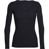 Icebreaker Dame - Nylon T-shirts Icebreaker Merino Siren Long Sleeve Sweetheart Top Women - Black