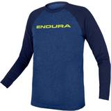 Endura T-shirts Børnetøj Endura Kids One Clan Raglan L/S - Blue (E7129)
