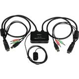HDMI - Kabeladaptere - USB A Kabler StarTech 2xHDMI/2xUSB A/4x3.5mm-2xUSB A/HDMI/2x3.5mm M-F 0.8m