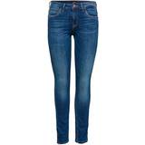 Only 26 - Polyester Jeans Only Kendell Regular Ankle Skinny Fit Jeans - Blue/Medium Blue Denim