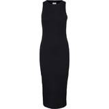 Bomuld - M - Sort Kjoler Vero Moda Tight Fit Midi Dress - Black