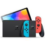 Spillekonsoller Nintendo Switch OLED Model - Neon Red/Neon Blue