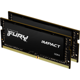8 GB - SO-DIMM DDR4 - Sort RAM Kingston Fury Impact Black DDR4 3200MHz 2x8GB (KF432S20IBK2/16)
