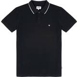 Wrangler Sort Overdele Wrangler Pique Short Sleeve Polo Shirt - Black