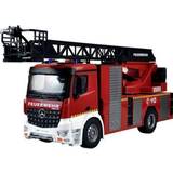 1:18 - Li-ion Fjernstyret arbejdskøretøj Amewi Mercedes Benz Fire Brigade Rotary Ladder Vehicle RTR 22502