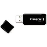 Integral 16 GB Hukommelseskort & USB Stik Integral USB Black 16GB