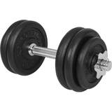 15 kg - Sølv Håndvægte Gorilla Sports Cast Iron Dumbbell 15kg
