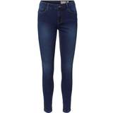Vero Moda Slim Fit Medium Waist Jeans - Blue/Dark Blue Denim