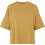 Dame - Grøn - Oversized T-shirts & Toppe Pieces Oversized Short Sleeved Top - Khaki