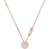 Rosaguld Halskæder Michael Kors Premium Necklace - Rose Gold/Transparent