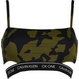 Camouflage - Dame - Grøn Bikinier Calvin Klein Bralatte Bikini Top - Back Cut Out Print