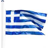 Tectake Flag & Tilbehør tectake flagstang - Grækenland 5.6m