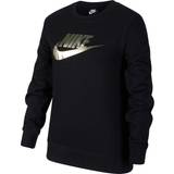 Elastan Sweatshirts Nike Older Kid's Sportswear French Terry Crew - Black (CU8518-010)
