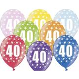 PartyDeco Latex Ballons 40th Birthday 6-pack