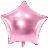 Festartikler PartyDeco Foil Ballons Star 48cm Light Pink