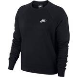 26 - Polyester - Rund hals Sweatere Nike Women's Sportswear Essential Fleece Crew Sweatshirt - Black/White