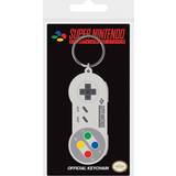 Grå Nøgleringe Pyramid International Nintendo SNES Controller Rubber Keychain