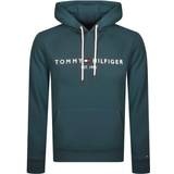 Tommy Hilfiger Stretch Sweatere Tommy Hilfiger Logo Hoodie - Blue