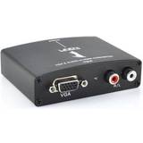Lindy VGA Kabler Lindy HDMI-VGA/2RCA F-F Adapter