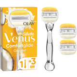 Parfumerede Barberskrabere & Barberblade Gillette Venus Comfortglide Coconut with Olay + 3 Cartridges