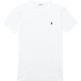 Polo Ralph Lauren Denimshorts - Herre Overdele Polo Ralph Lauren Short Sleeve Crew Neck Jersey T-shirt - White/Navy