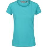32 - Dame - Turkis Overdele Regatta Carlie Coolweave T-Shirt - Turquoise