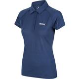 32 - Dame - Merinould Overdele Regatta Women's Kalter Short Sleeve Polo Shirt - Dark Denim