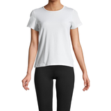 48 - Elastan/Lycra/Spandex - Meshdetaljer Tøj Casall Essential Mesh Detail T-shirt - White
