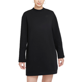48 - Bomuld - Korte kjoler Nike Sportswear Tech Fleece Long-Sleeve Dress - Black/Black