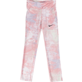 UV-beskyttelse - XS Overdele Nike One Tie-Dye Printed Leggings Kids - Pink Foam/White