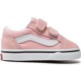 Vans Pink Sneakers Vans Toddler Old Skool V - Powder Pink/True White