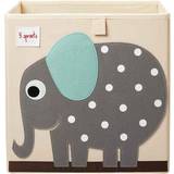 Grå Opbevaringsbokse Børneværelse 3 Sprouts Elephant Storage Box