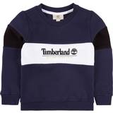 Timberland Drenge Sweatshirts Timberland Logo Sweatshirt - Navy/White (T25S58-85T)