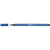 Blå Tuscher Stabilo Pen 68 Felt Tip Pen Ultramarine Blue