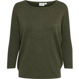 Dame - Grøn - Viskose Sweatere Saint Tropez Milasz Pullover Knit - Army Green Melange