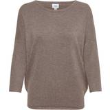Dame - Trekvartlange ærmer Sweatere Saint Tropez Milasz Pullover Knit - Grey
