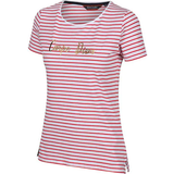 Slids - Stribede Tøj Regatta Women's Olwyn Striped Carpe Diem T-Shirt - True Red