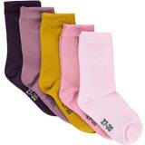 38 Børnetøj Minymo Socks 5-pack - Shadow Purple (5247-664)
