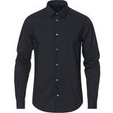 Emporio Armani Skjorter Emporio Armani Cotton Stretch Shirt - Navy