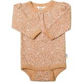 Polyamid Bodyer Børnetøj Joha Floral Baby Body - Brown (66433-43-3306)