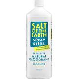 Deodoranter - Flasker Salt of the Earth Effective Natural Deo Spray Unscented Refill 1000ml