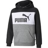 Puma Essentials+ Color Block Youth Hoodie - Puma Black (846128-01)