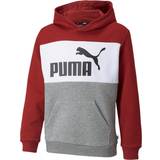 Puma Essentials+ Color Block Youth Hoodie - Intense Red (846128-22)