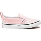 Vans Pink Sneakers Vans Toddler Slip-On V Checkerboard - Powder Pink/True White